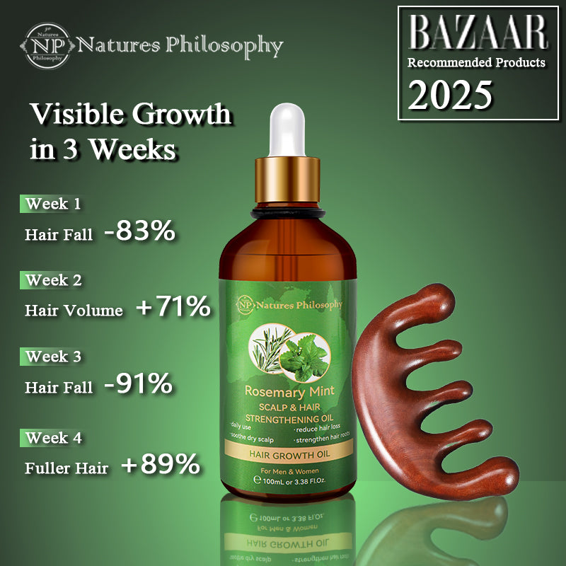 [BAZZAR 2025 Recommnended] Rosemary & Mint Hair Growth Oil