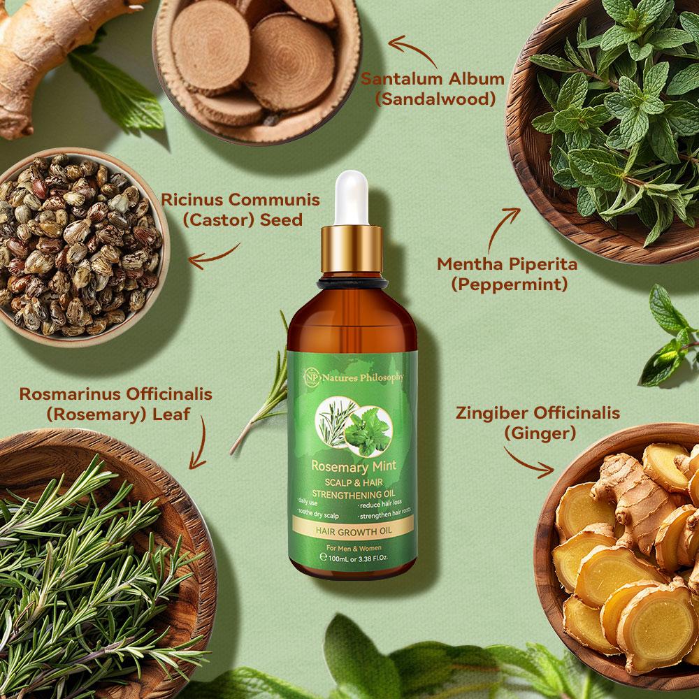 [BAZZAR 2025 Recommnended] Rosemary & Mint Hair Growth Oil